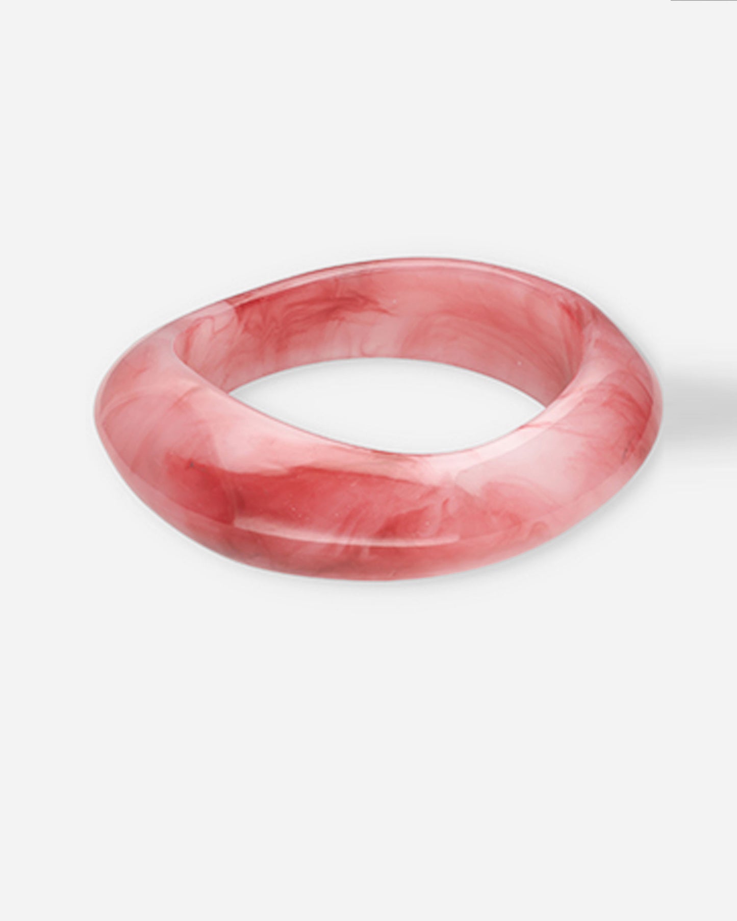 Resin armband marmerlook roze