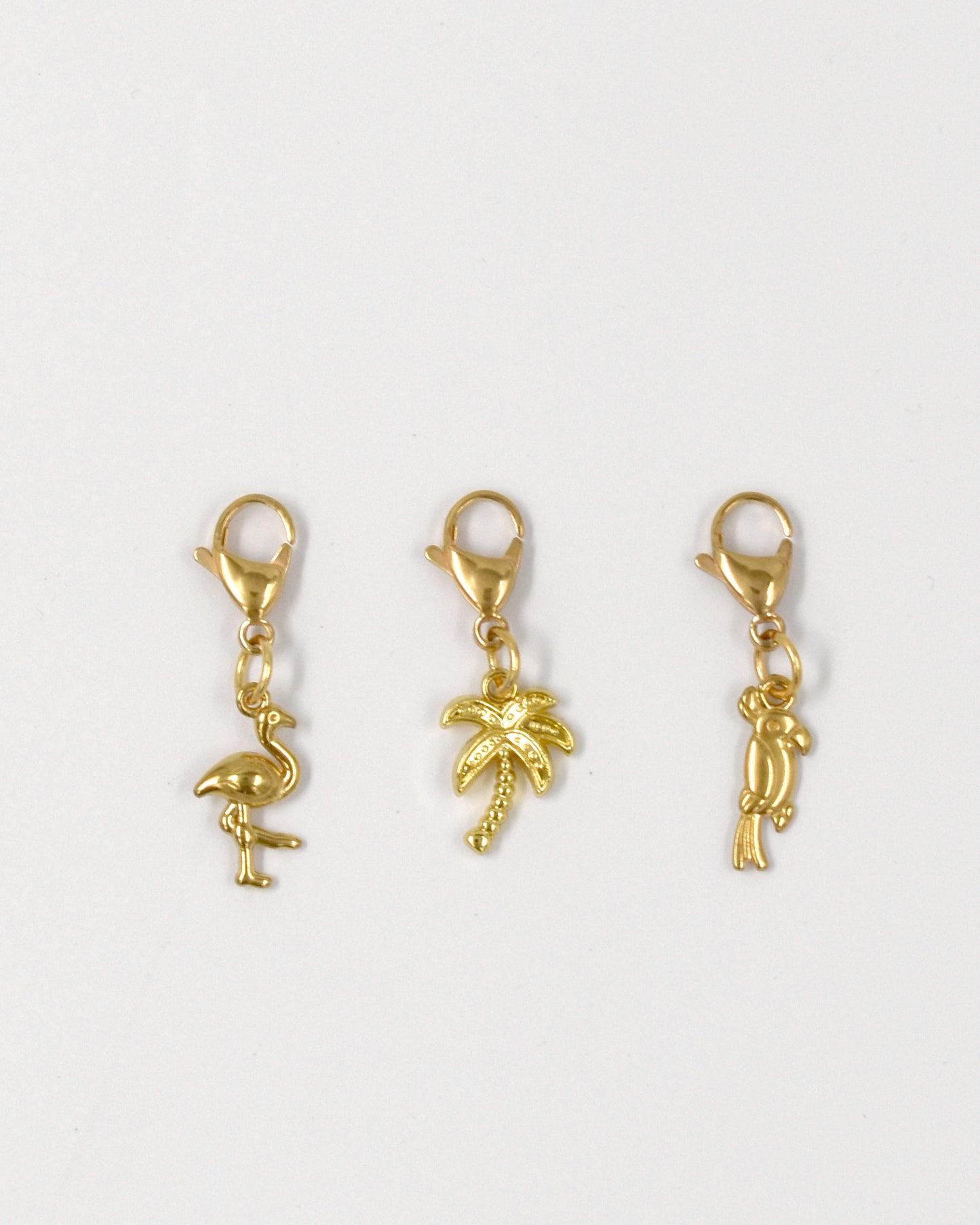 Bedel set goud - Flamingo Palm Papegaai