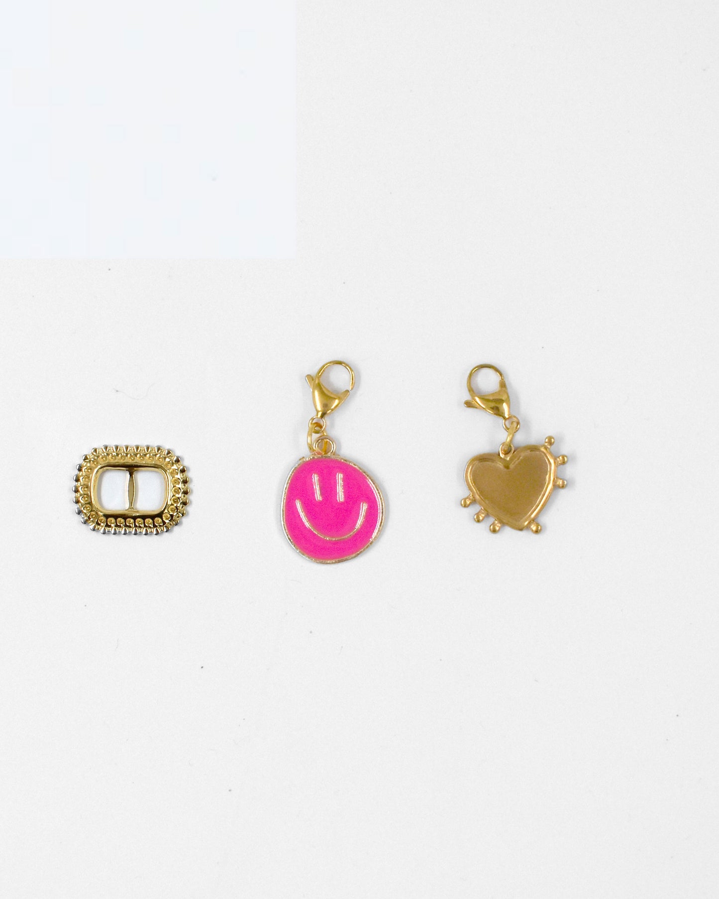 Bedel set goud - Ring Smile Roze Hart