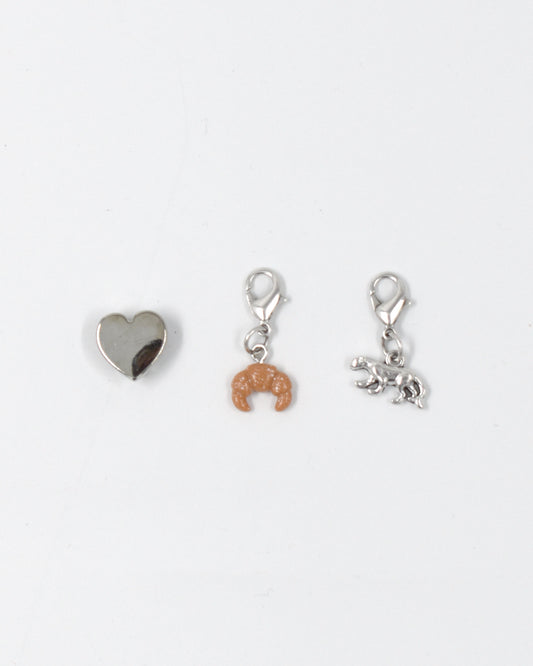 Bedel set zilver - Hartje Croissant Panter