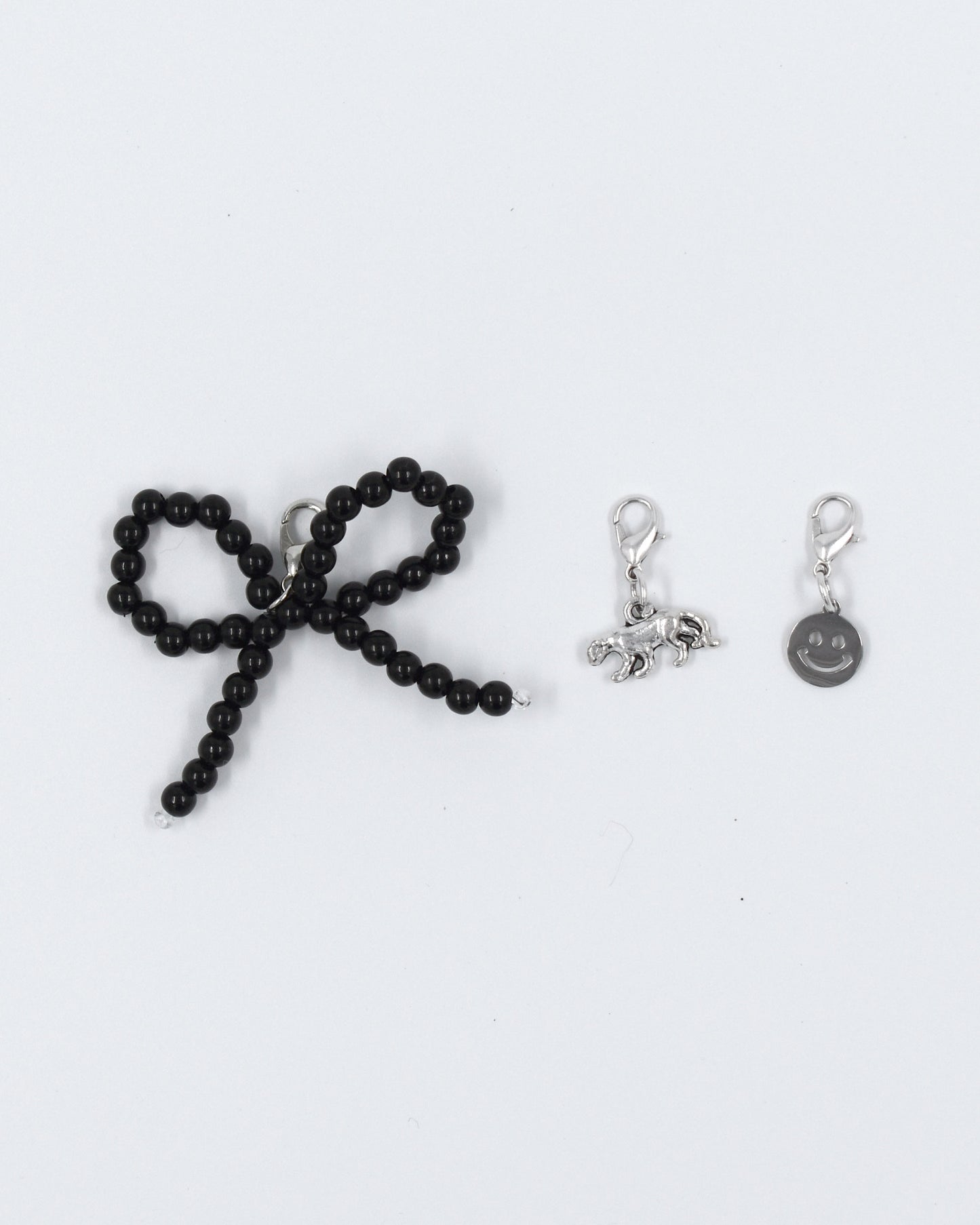 Bedel set zilver - Strik Panter Smiley