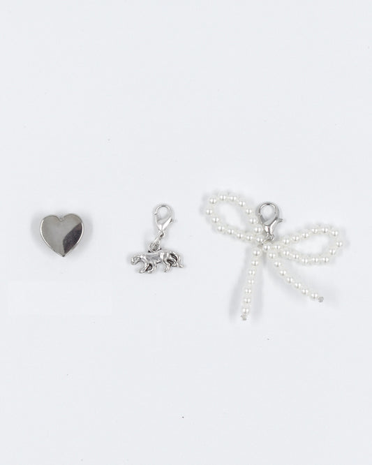 Bedel set zilver - Hartje Panter Strik