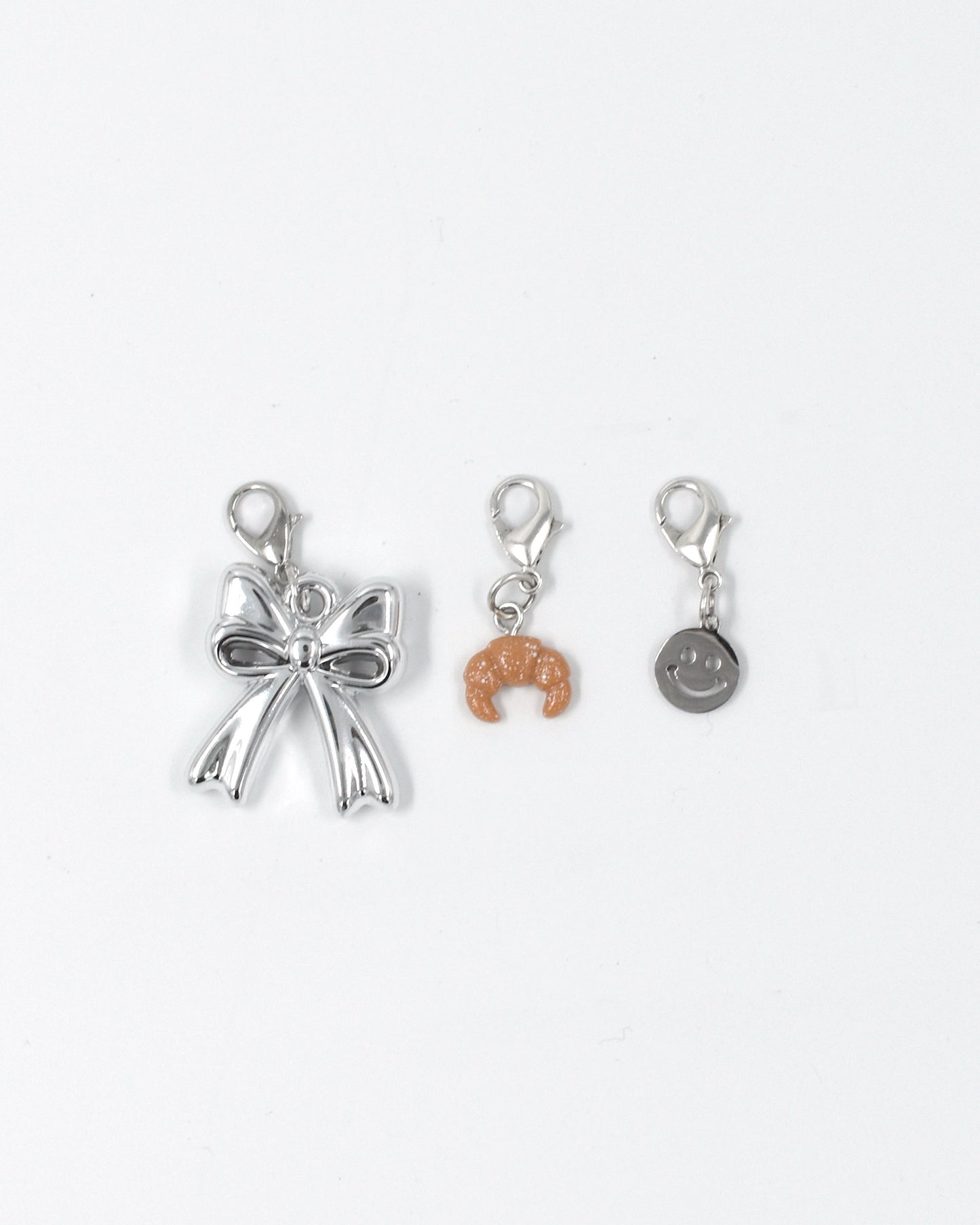 Bedel set zilver - Strik Zilver Croissant Smiley