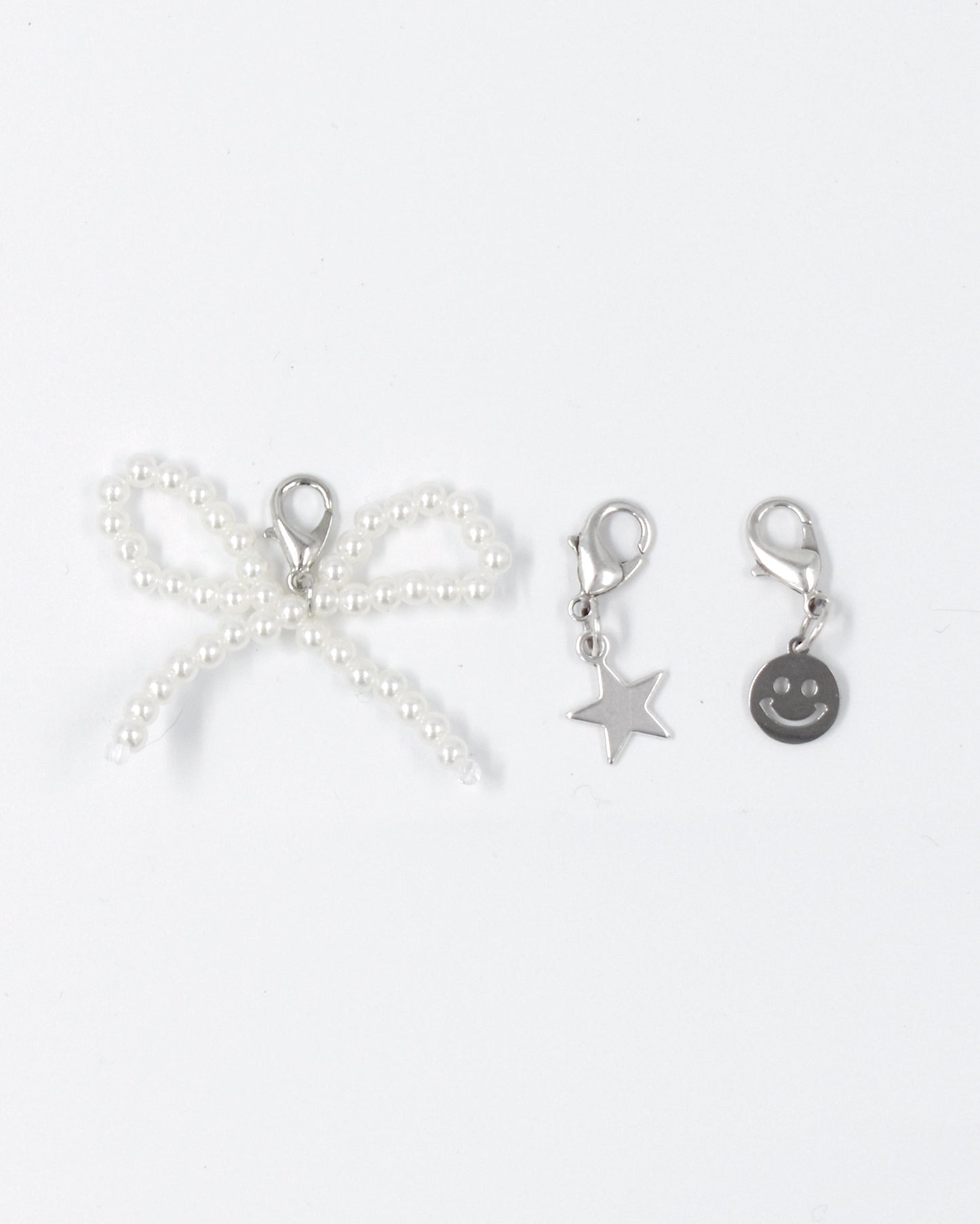 Bedel set zilver - Strik Ster Smiley