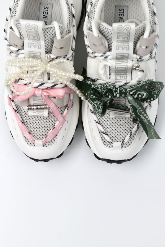 Statement Bedel strik wit groot