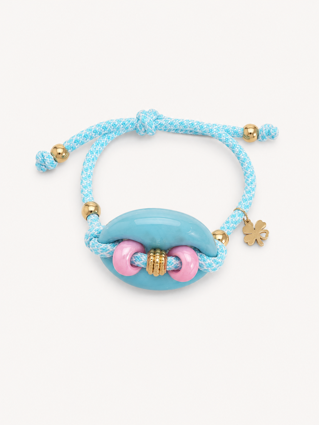 Ibiza Veter Armband Blauw handmade