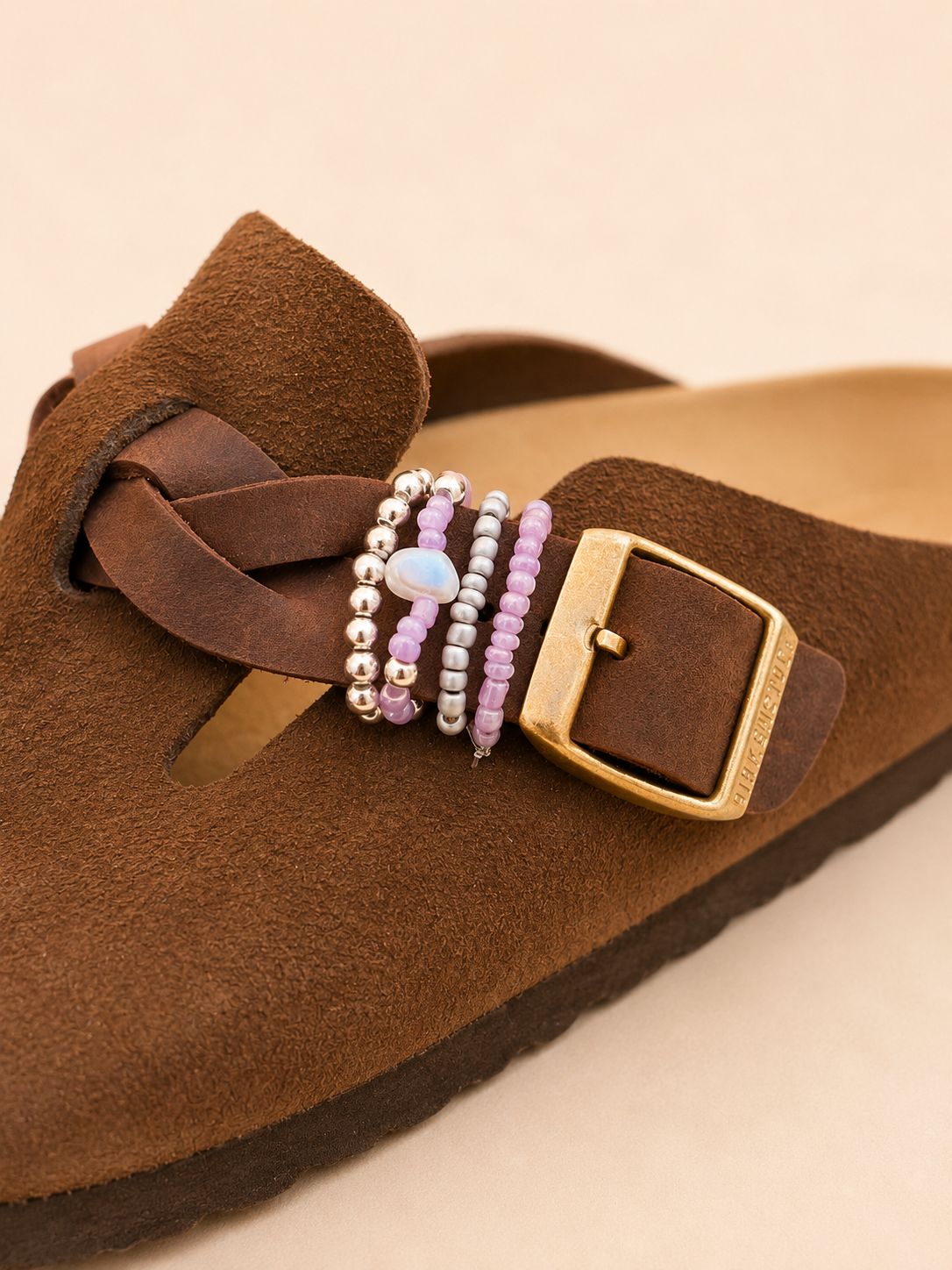 Sieraden set birkenstock paars