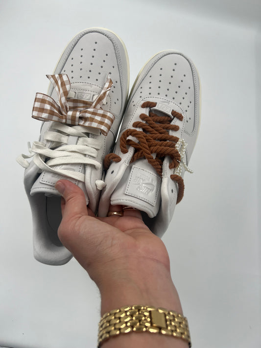 Lint Geblokt Bruin Wit