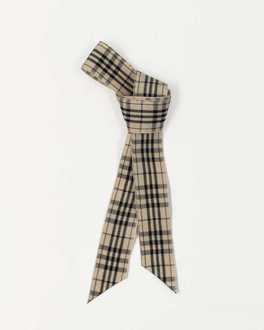 Lint Geblokt Beige Zwart
