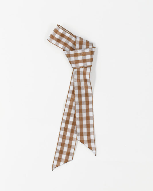 Lint Geblokt Bruin Wit