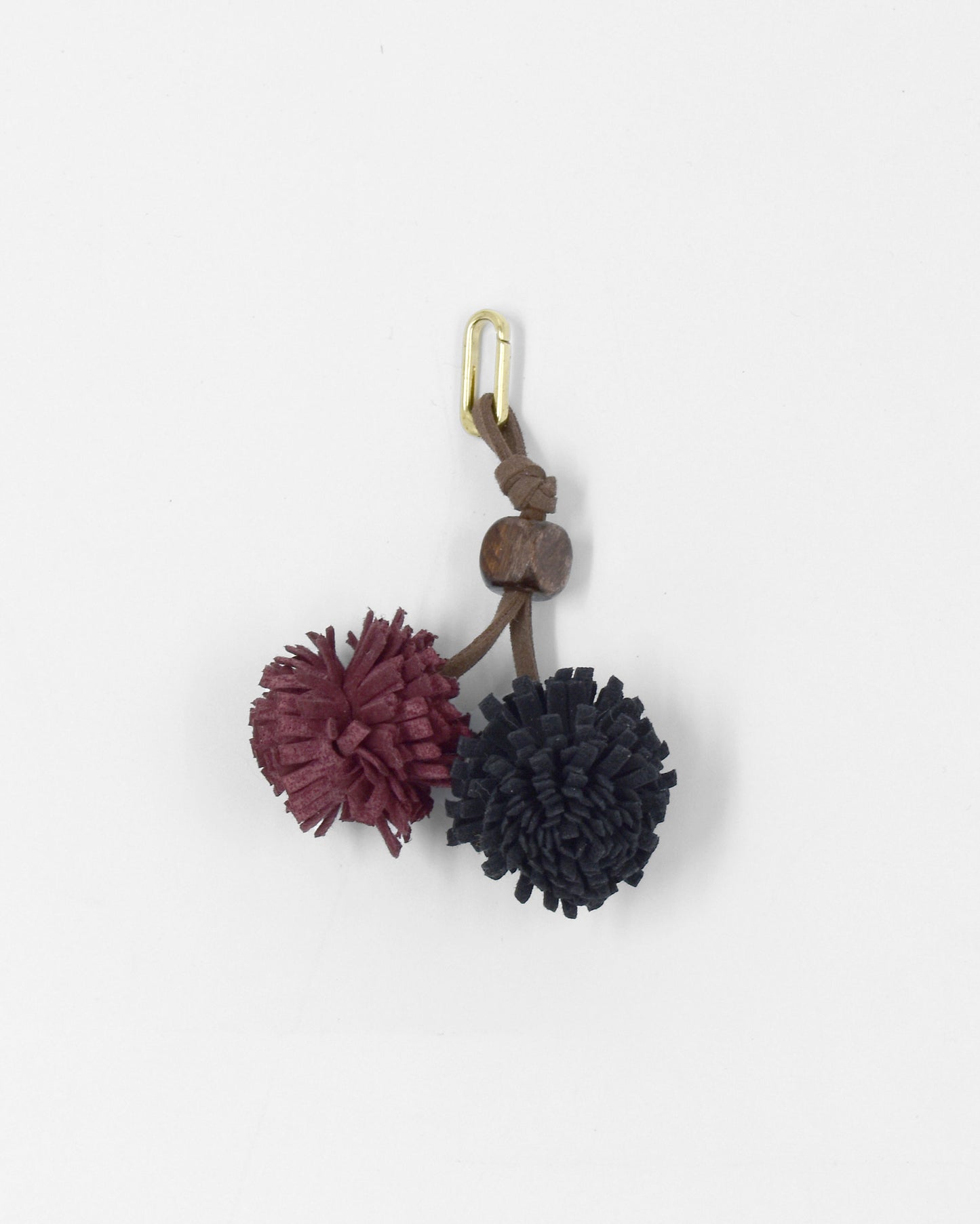 Pompom Charm Rood Zwart