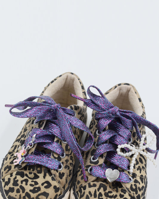 Set veters en bedels - Glitter paars