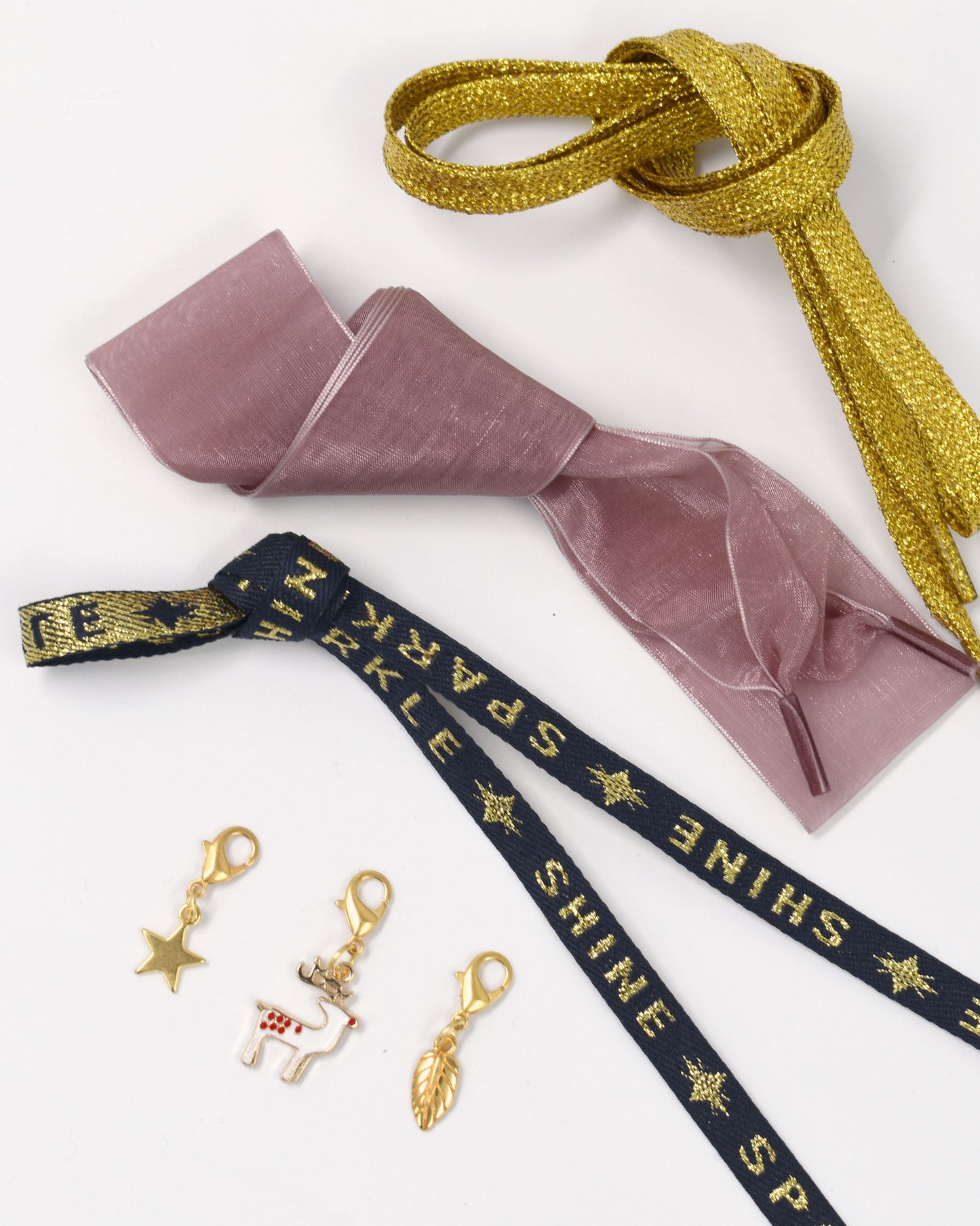 Set veters en bedels - Goud Sparkle