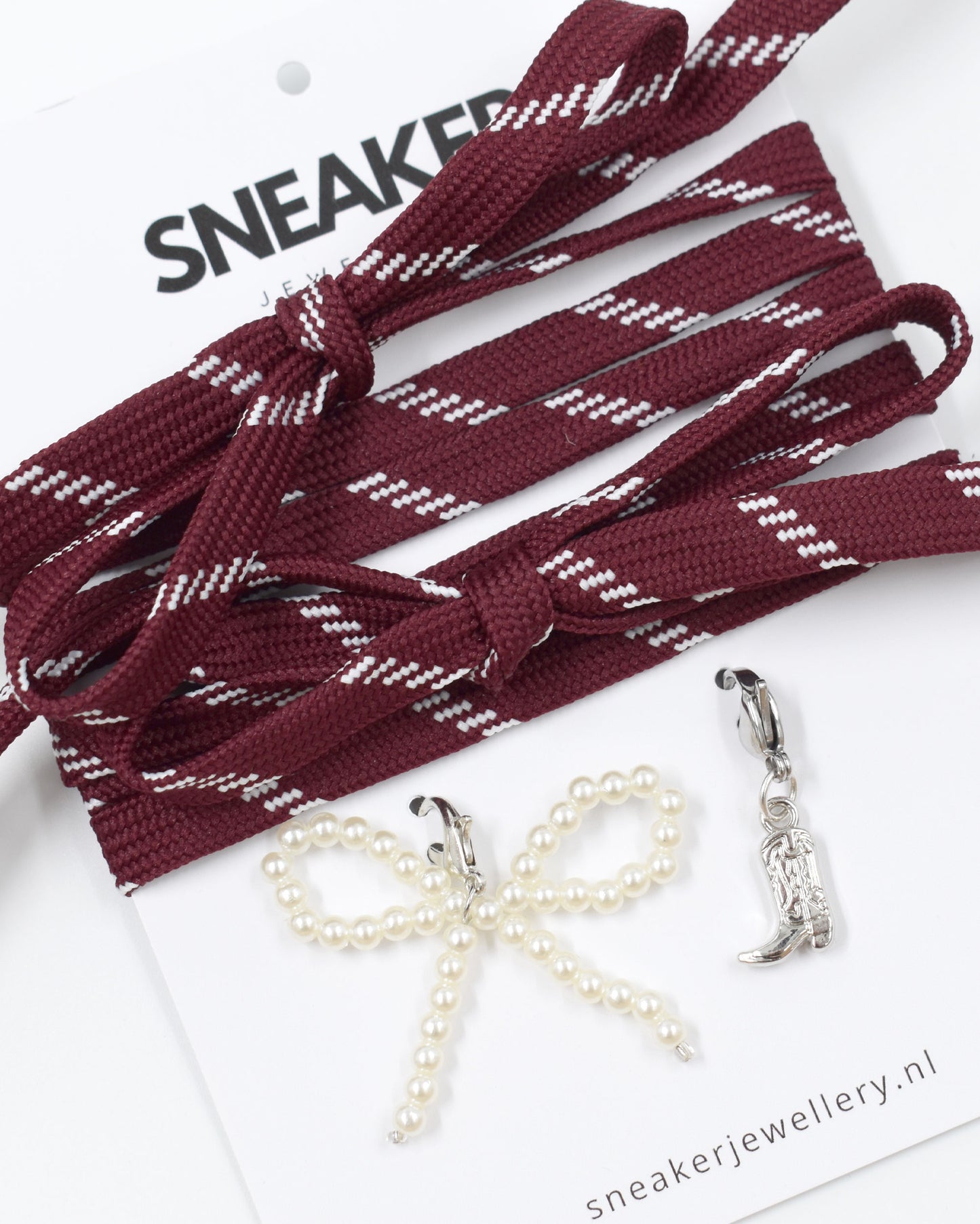 Veters & Bedelset Bordeaux Platte veter