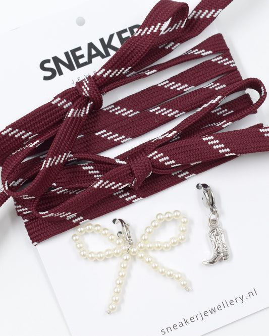 Veters & Bedelset Bordeaux Platte veter