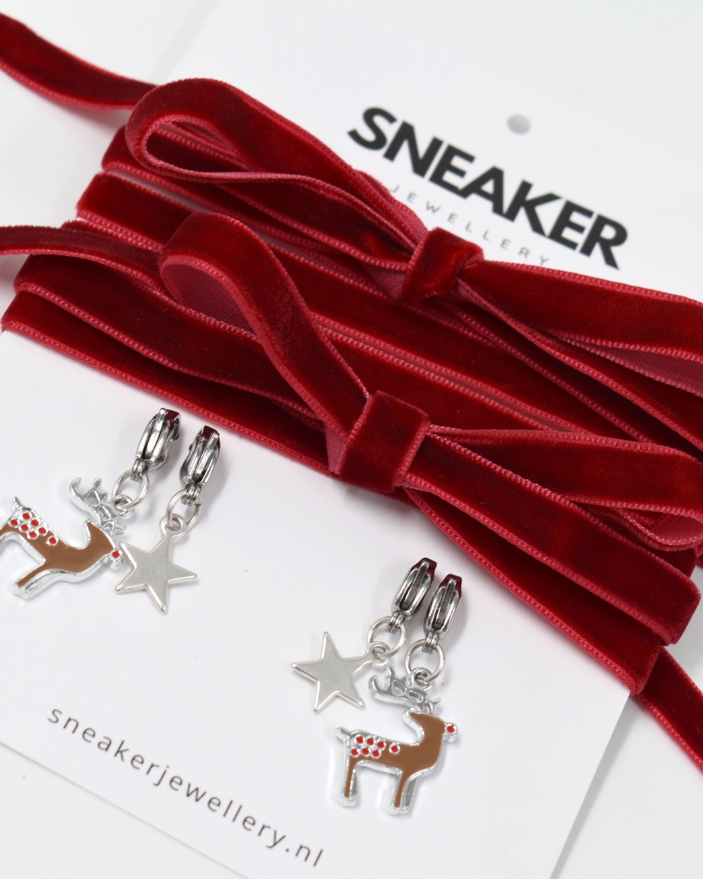 Veters & Bedelset Kerst Rood Velvet