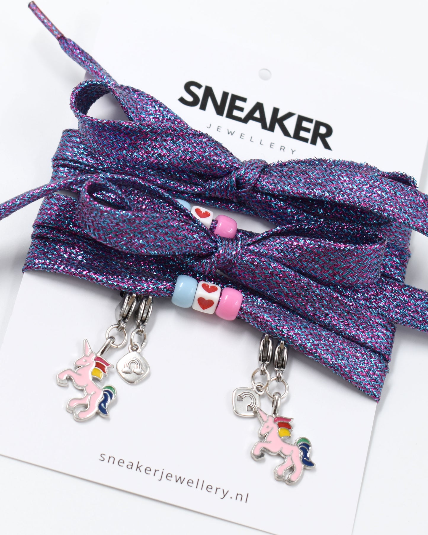 Veters & Bedelset Eenhoorn glitter