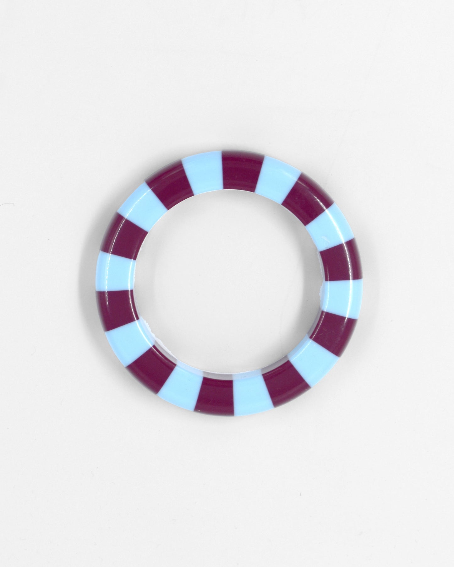 Resin armband geblokt blauw