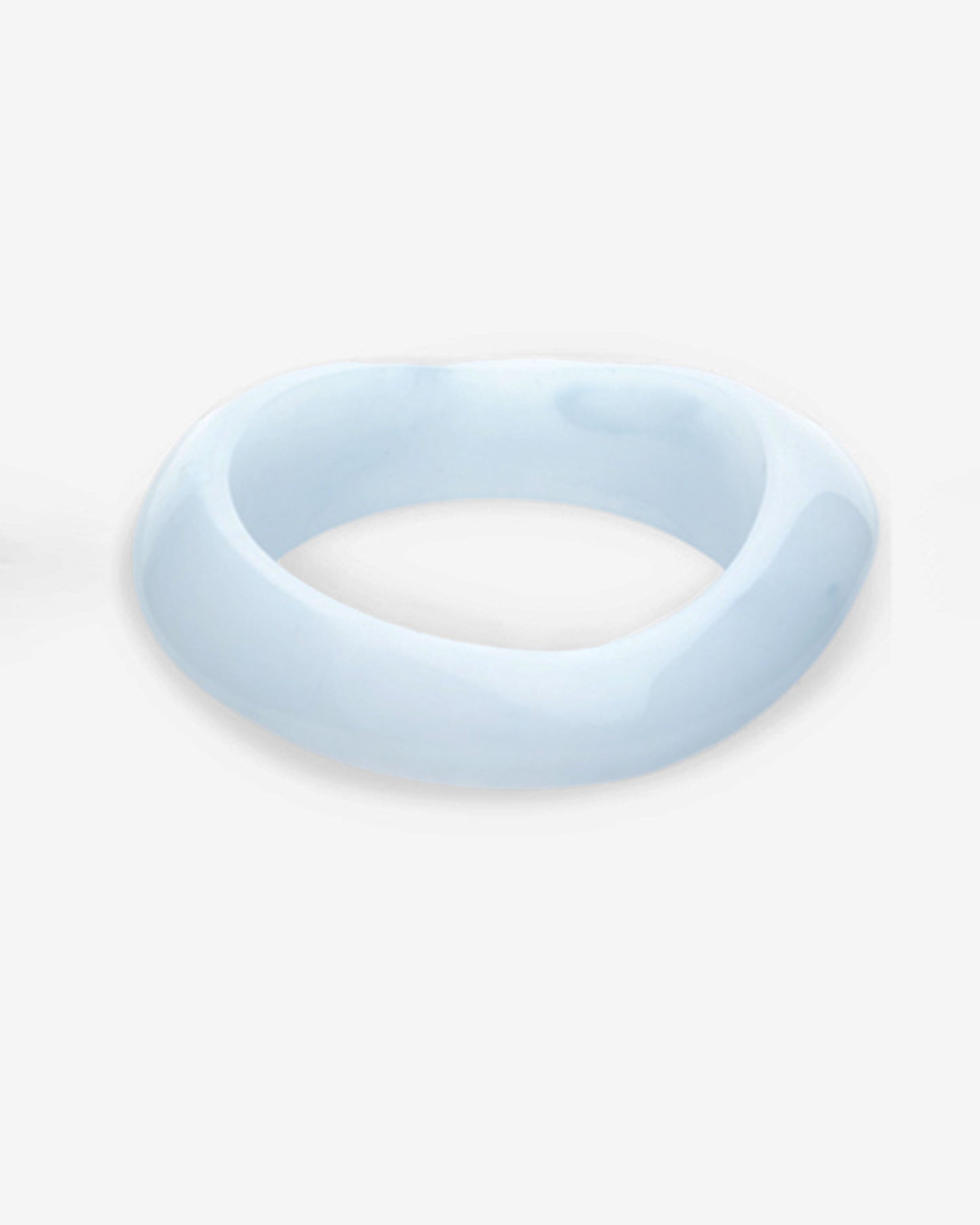 Resin armband marmerlook lichtblauw