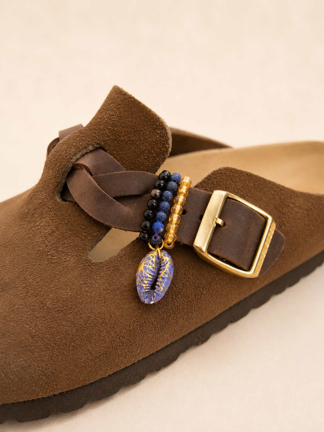 Sieraden set birkenstock blue gold