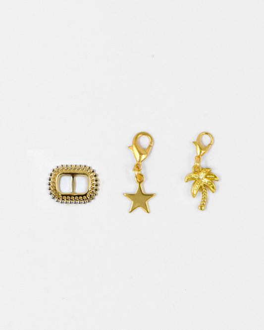 Bedel set goud - Ring Ster Palm