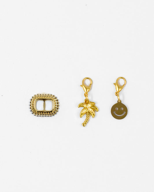 Bedel set goud - Ring Palm Smiley