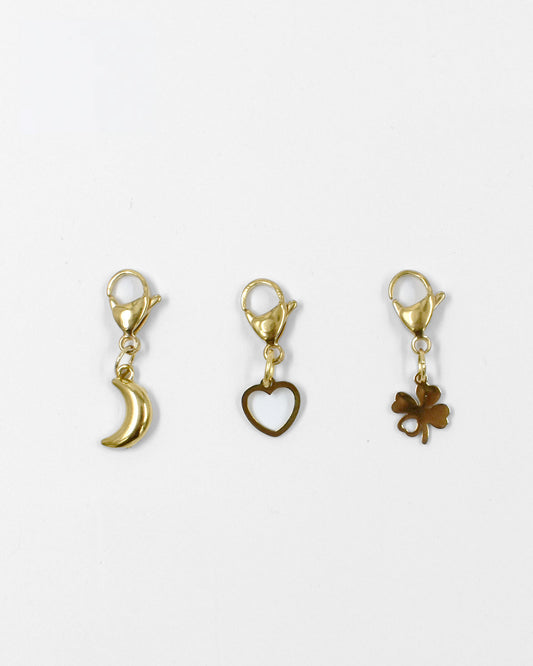 Bedel set goud - Maan Hartje Klavertje