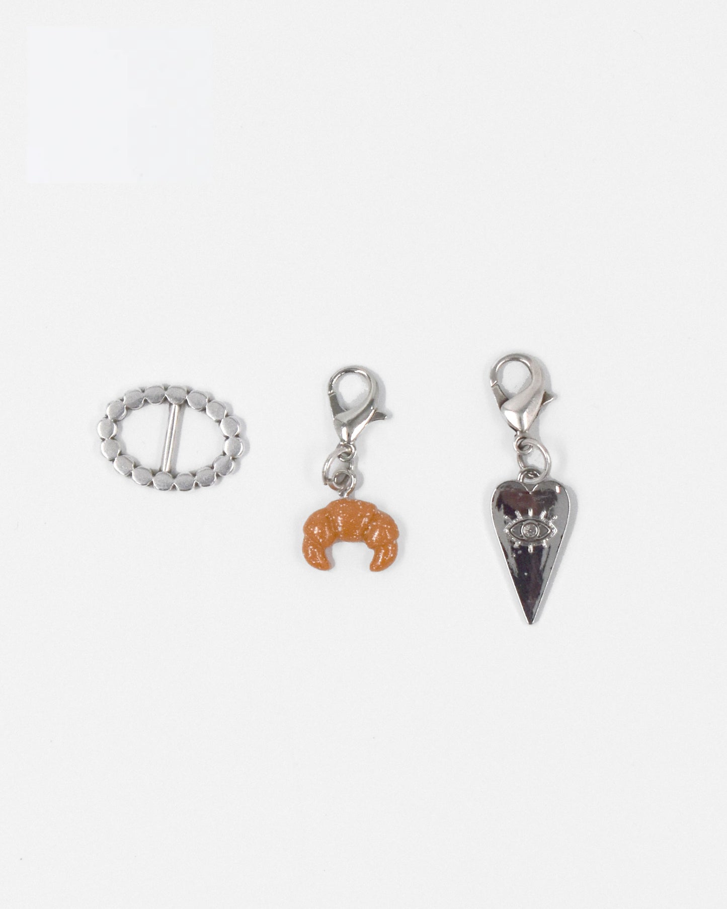 Bedel set zilver - Ring Croissant Hartje