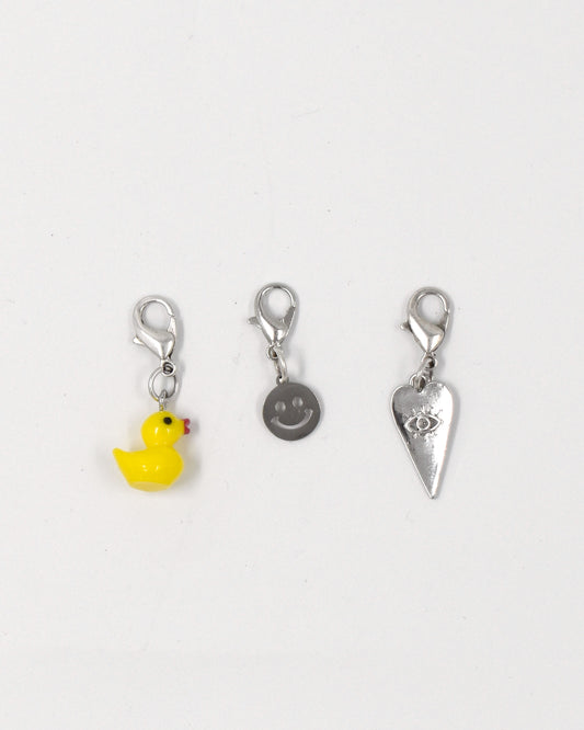 Bedel set zilver - Eendje Smiley Hartje