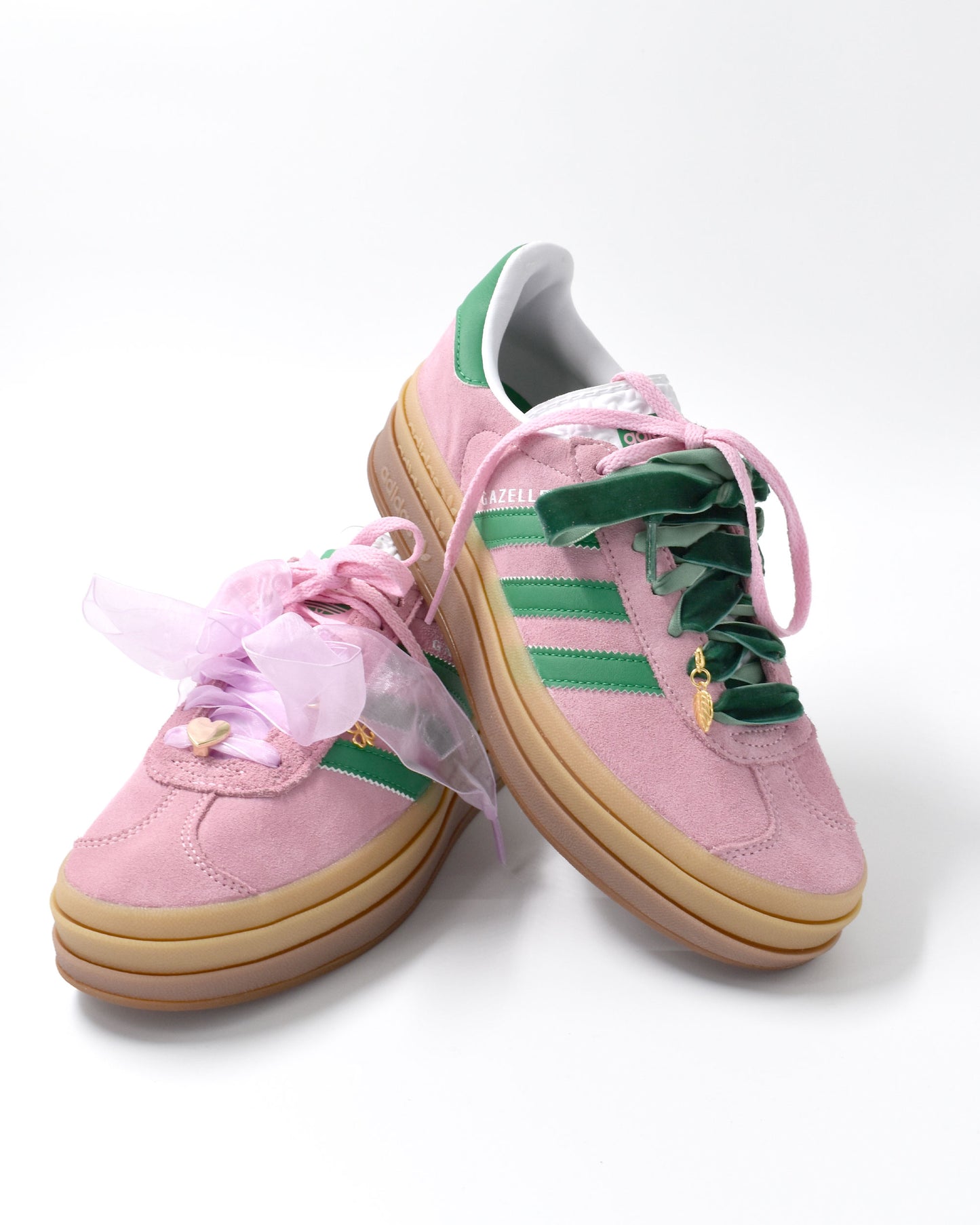 Set veters en bedels - Roze groen
