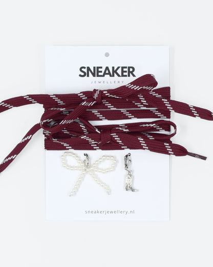 Veters & Bedelset Bordeaux Platte veter