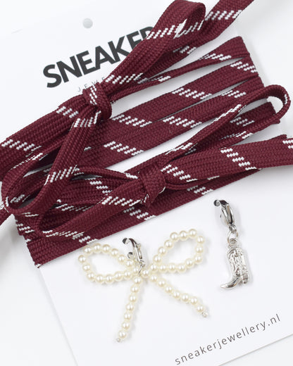 Veters & Bedelset Bordeaux Platte veter