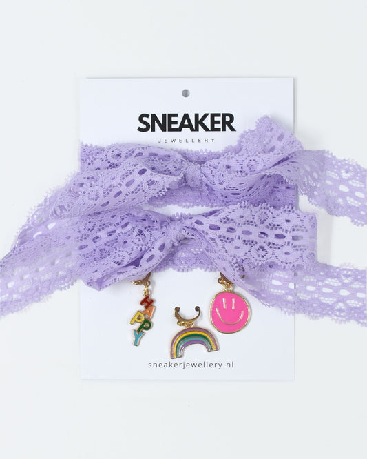 Veters & Bedelset Paars Kant