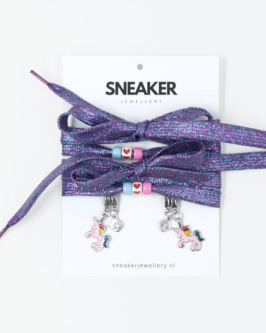 Veters & Bedelset Eenhoorn glitter