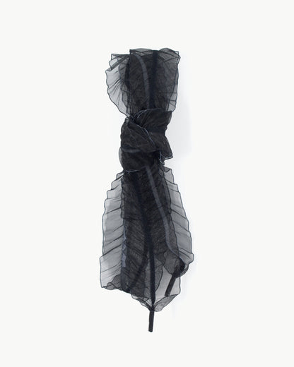 Veter Feather Organza zwart